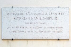 Plaque Cyprian Kamil Norwid, 119 rue_du Chevaleret, Paris 13